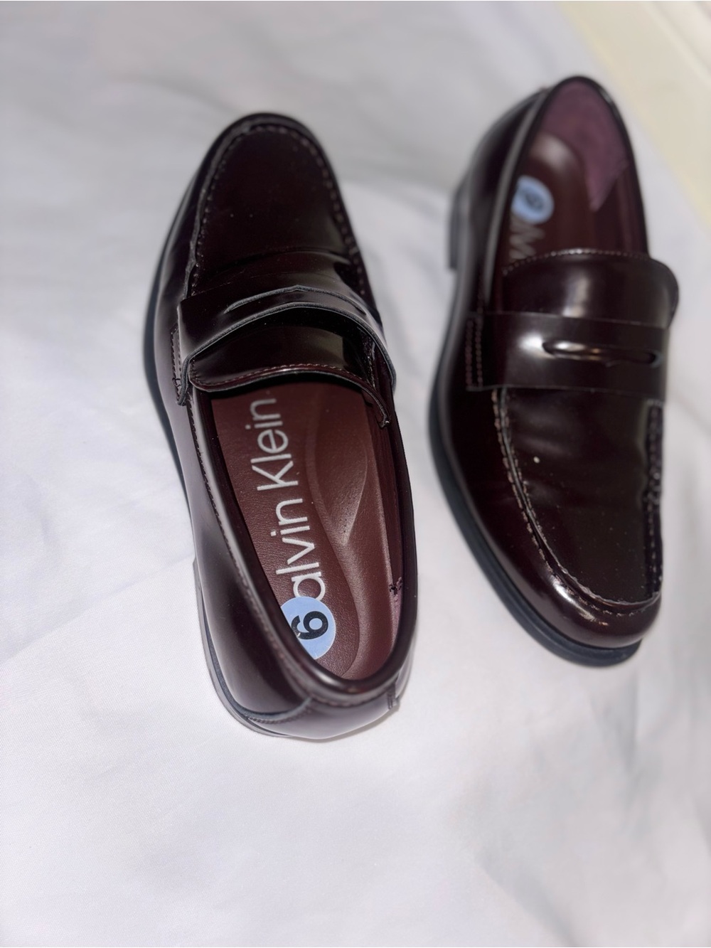 Calvin Klein Men’s Bernard Slip-On Loafer, Bordeaux Cherry Red, Size 9 Mens (US)